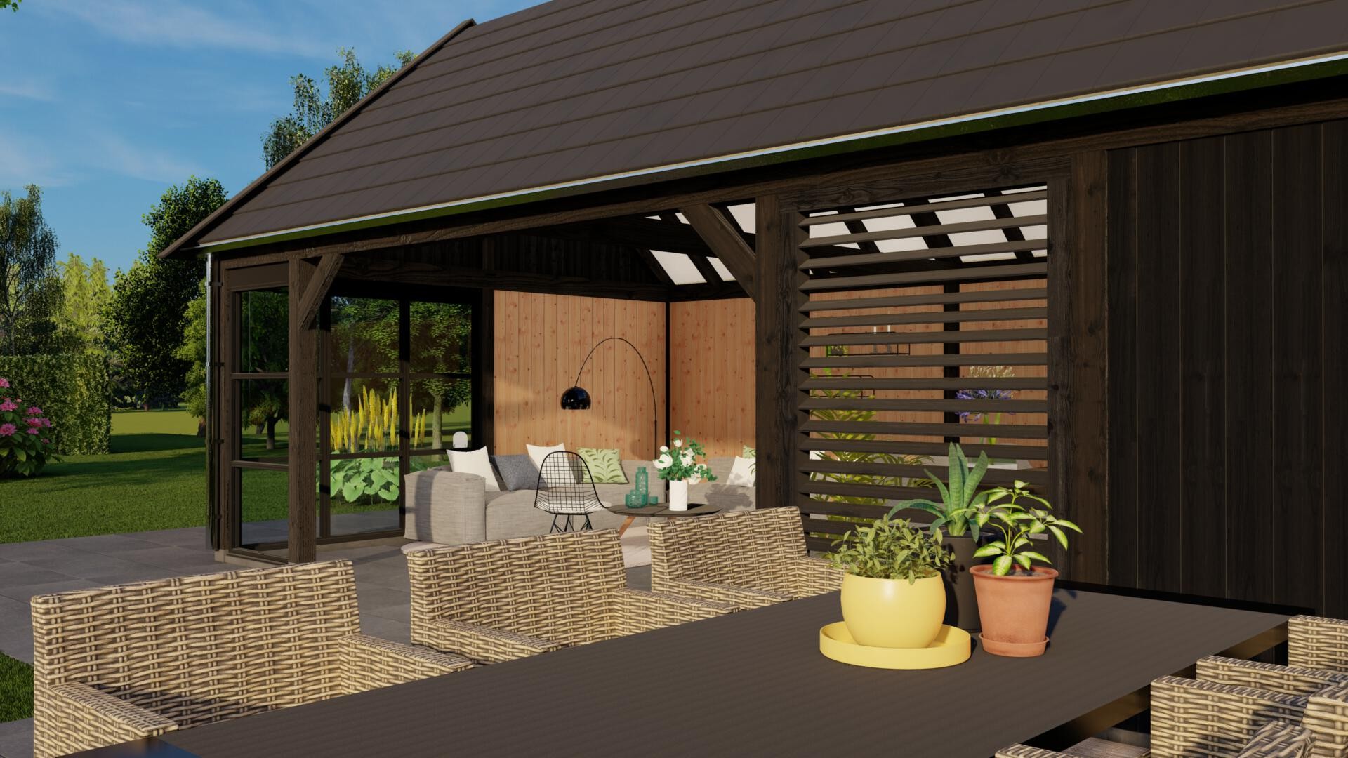 Douglas buitenverblijf zadeldak Monaco XXL - Afbeelding 4