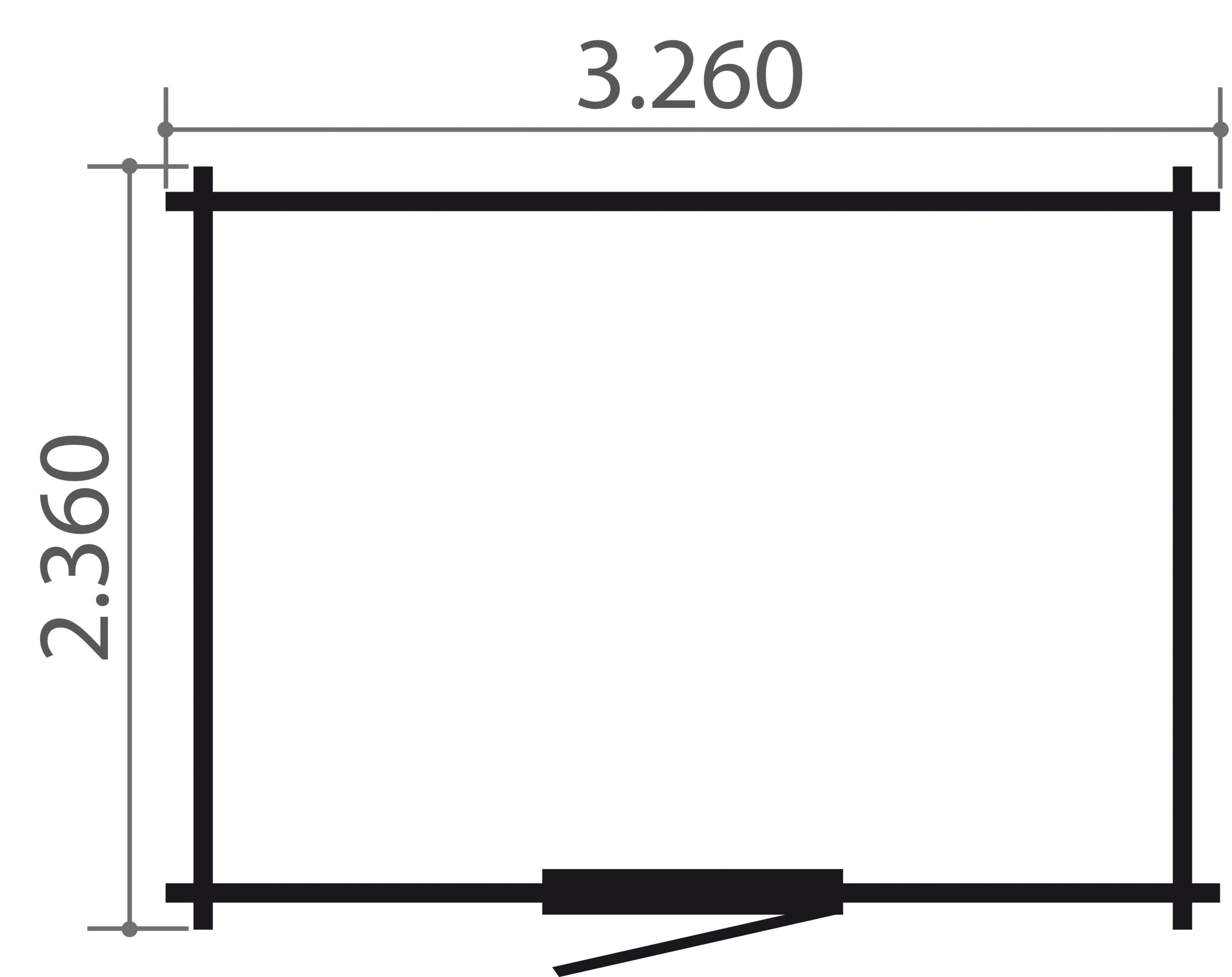Blokhut Layla Plus 326 x 236 cm - Afbeelding 2