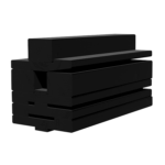 Stelkozijn zwart gegrond +&euro;&nbsp;170,00