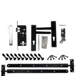 Beslagset enkele deur - kruk zwart +&euro;&nbsp;100,00