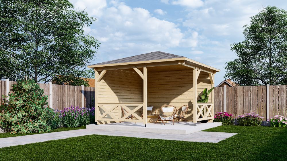 Interflex_Paviljoen P3555 onbehandeld_Tuinartikelenoutlet.nl