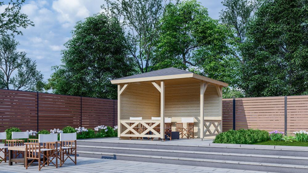 interflex paviljoen P3055 onbehandeld_tuinartikelenoutlet,nl